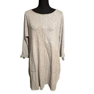 Pure Essence Gray Long Line Lounge Tunic Top Women's Medium